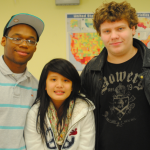 SLA Freshmen Kenyatta Bundy, My Truong, and Pierce Meier spoke about adapting to school.