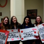 "Fall Back in Love with Public Education" rally