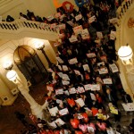 "Fall Back in Love with Public Education" rally