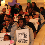 "Fall Back in Love with Public Education" rally