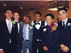 Members of the class of 2017 pose a photo during junior prom last year. (Photo provided by Arsenio Gomez.)