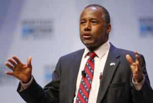 U.S. Republican candidate Dr. Ben Carson speaks during the Heritage Action for America presidential candidate forum in Greenville, South Carolina September 18, 2015. REUTERS/Chris Keane - RTS1TKA