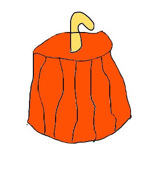 Really Crude Drawing of A Pumpkin